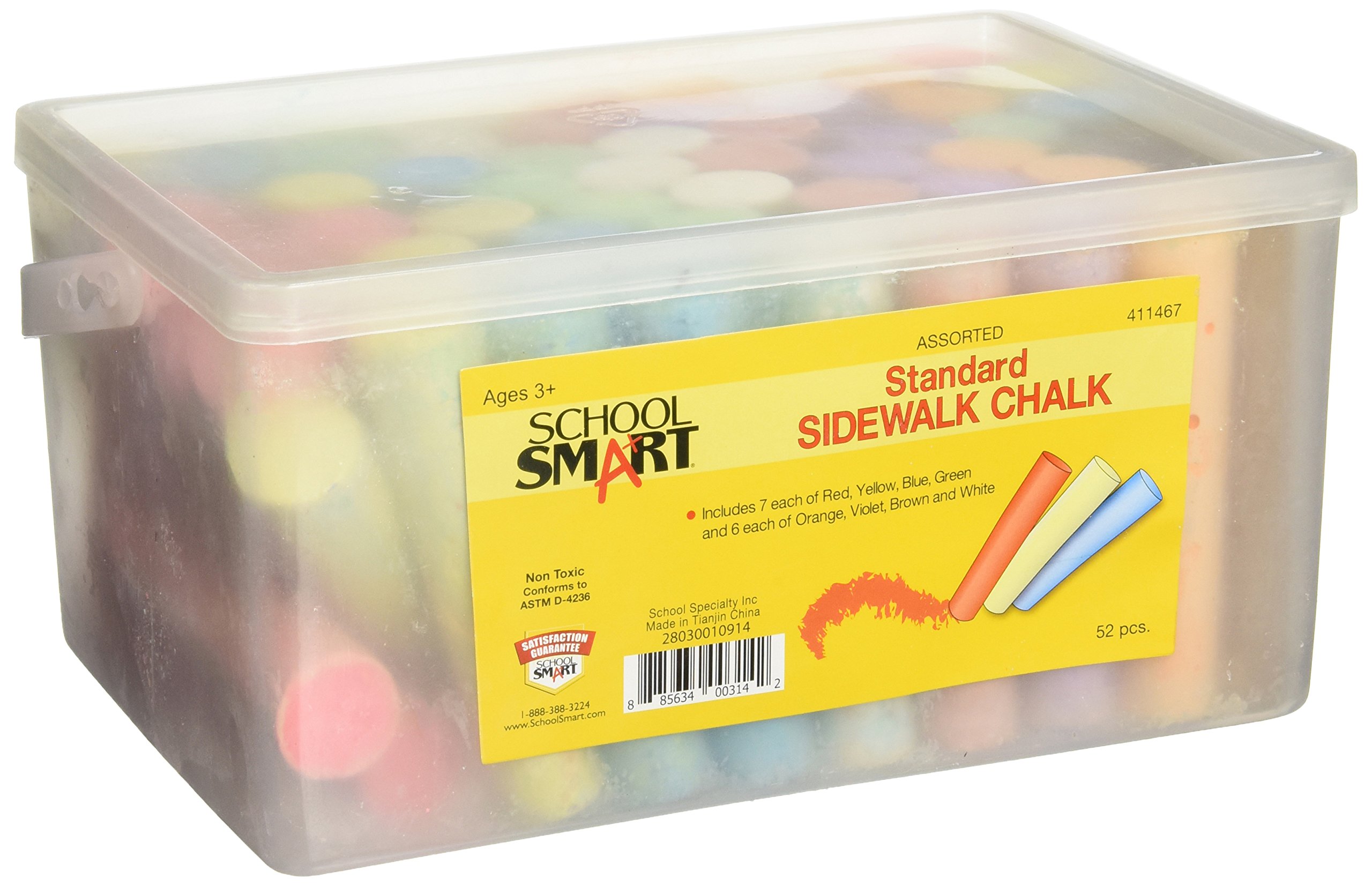 Algopix Similar Product 9 - School Smart Sidewalk Chalk  1 x 4