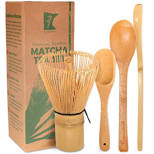 Algopix Similar Product 11 - BambooMN Matcha Whisk Set  Golden