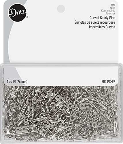 Algopix Similar Product 4 - Dritz Quilting 3032 Curved Safety Pins