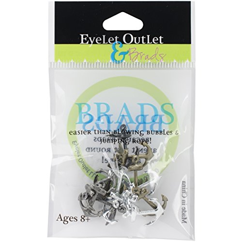 Algopix Similar Product 9 - Eyelet Outlet Anchor Brads, Metallic