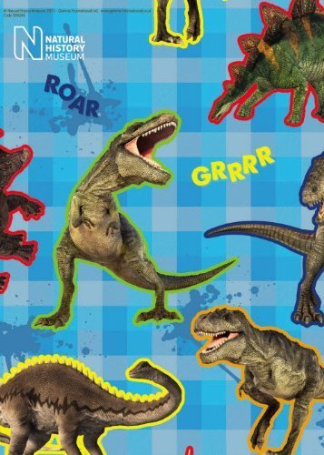 Algopix Similar Product 14 - Dinosaur Gift Wrap Natural History