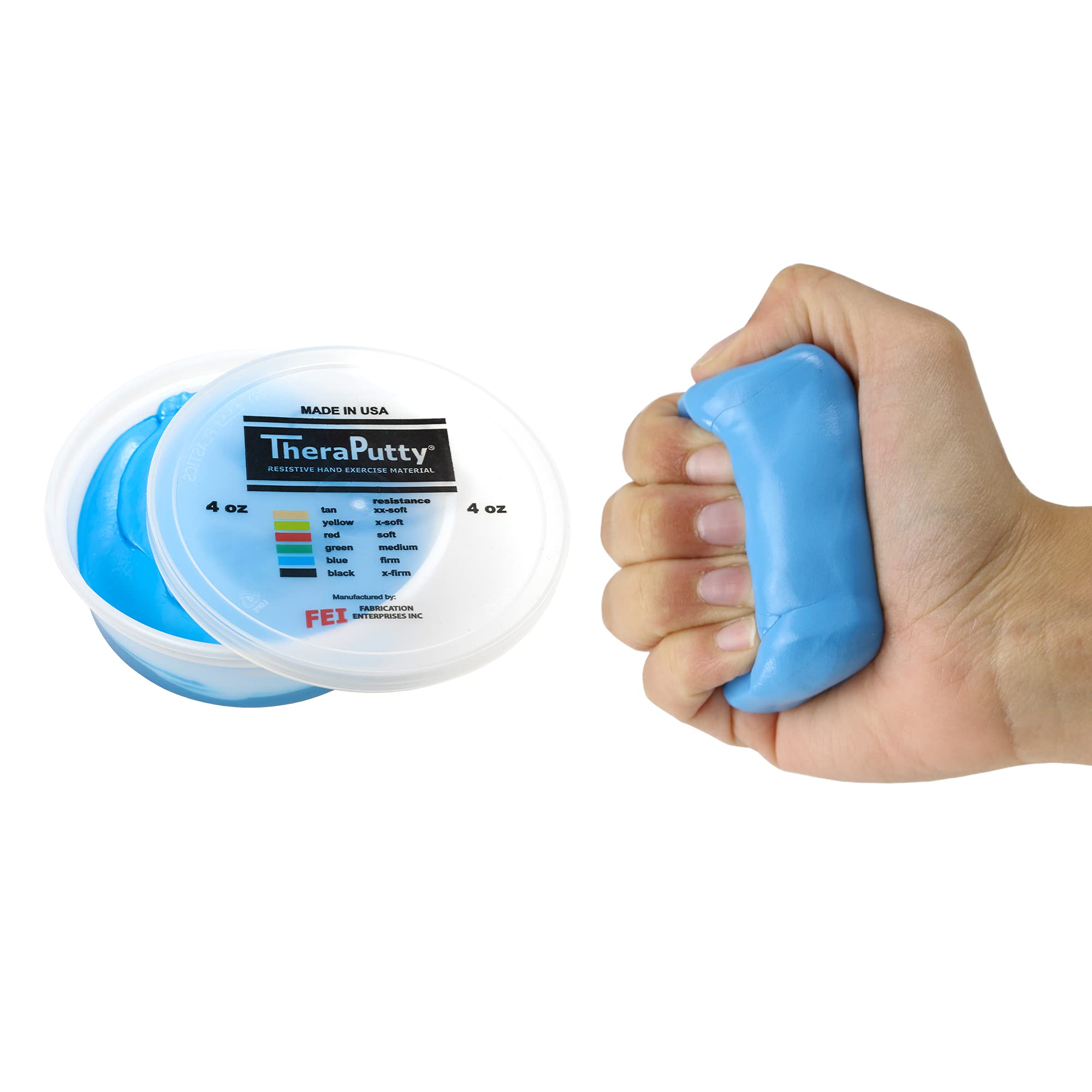 Algopix Similar Product 13 - CanDo TheraPutty Standard 4oz Blue Firm