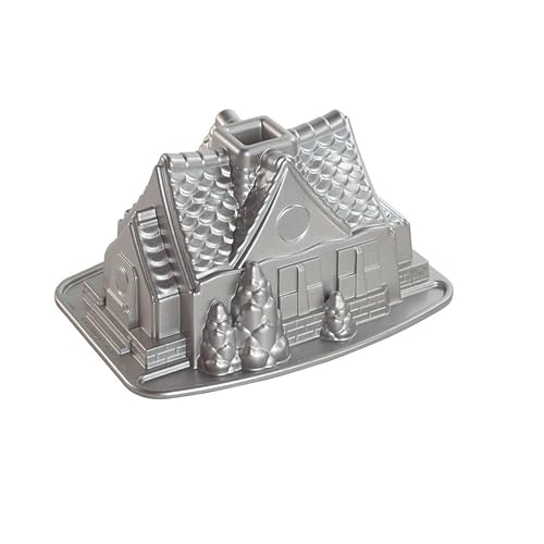 Algopix Similar Product 4 - Nordic Ware Gingerbread House Bundt Pan