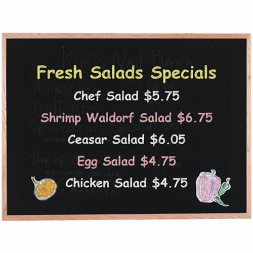 Algopix Similar Product 19 - Wall Mounted Chalkboard Size 3 H x 5