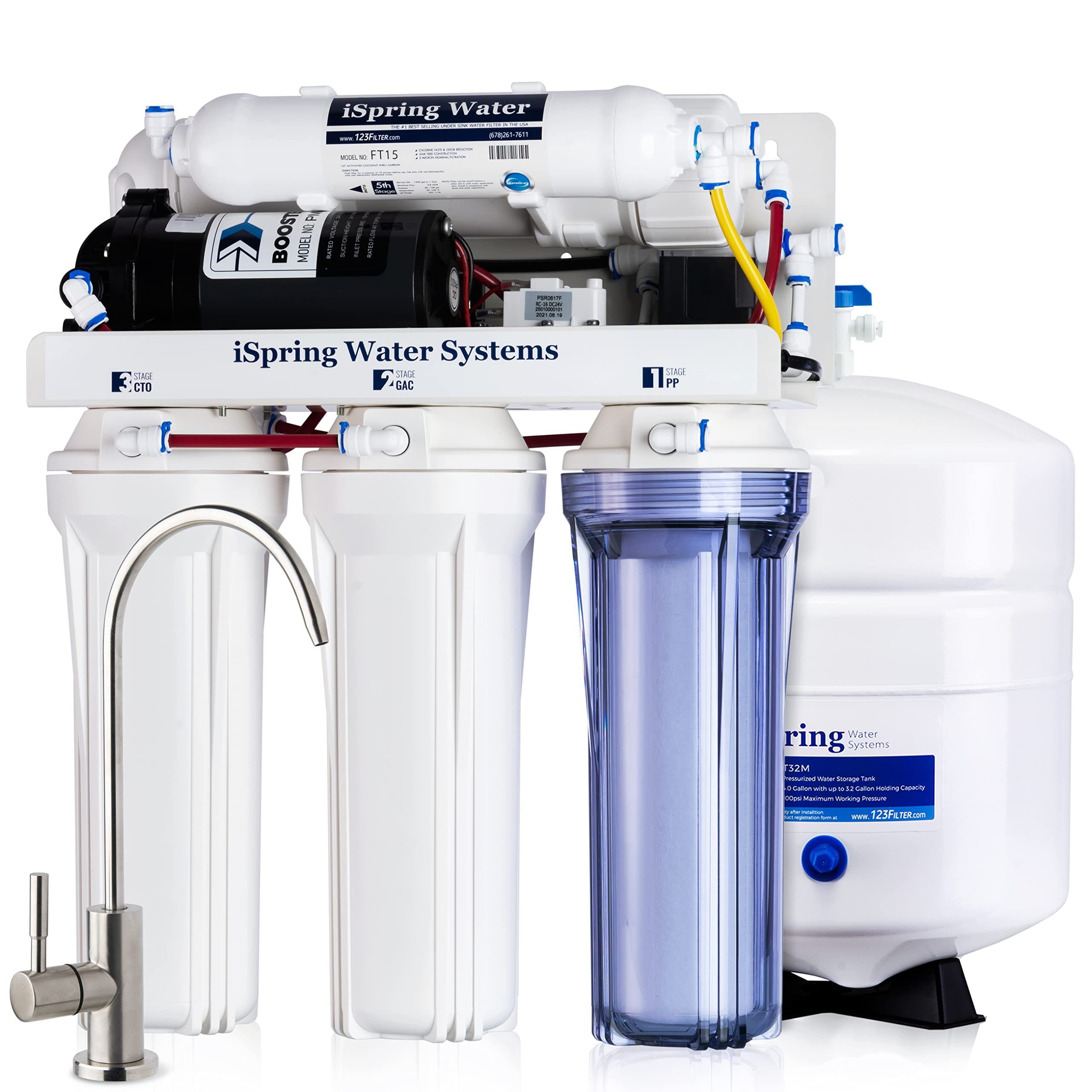 Algopix Similar Product 12 - iSpring RCC7P 75 GPD Reverse Osmosis