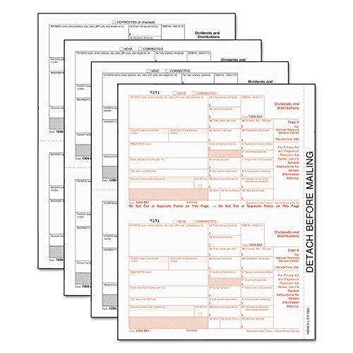 Algopix Similar Product 11 - TOPS 22973 1099Div Tax Forms 5Part