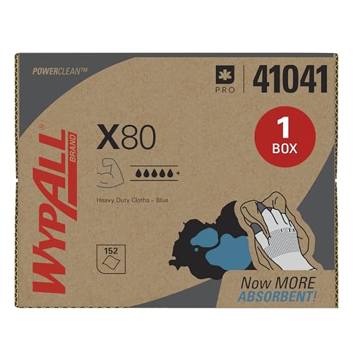 Algopix Similar Product 9 - WypAll PowerClean X80 Cloths Heavy Duty