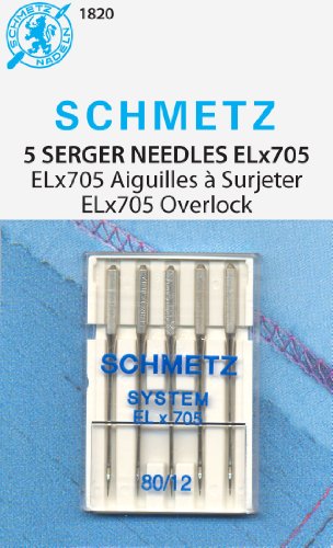 Algopix Similar Product 13 - Schmetz ELX705 Needles - Size 80/12