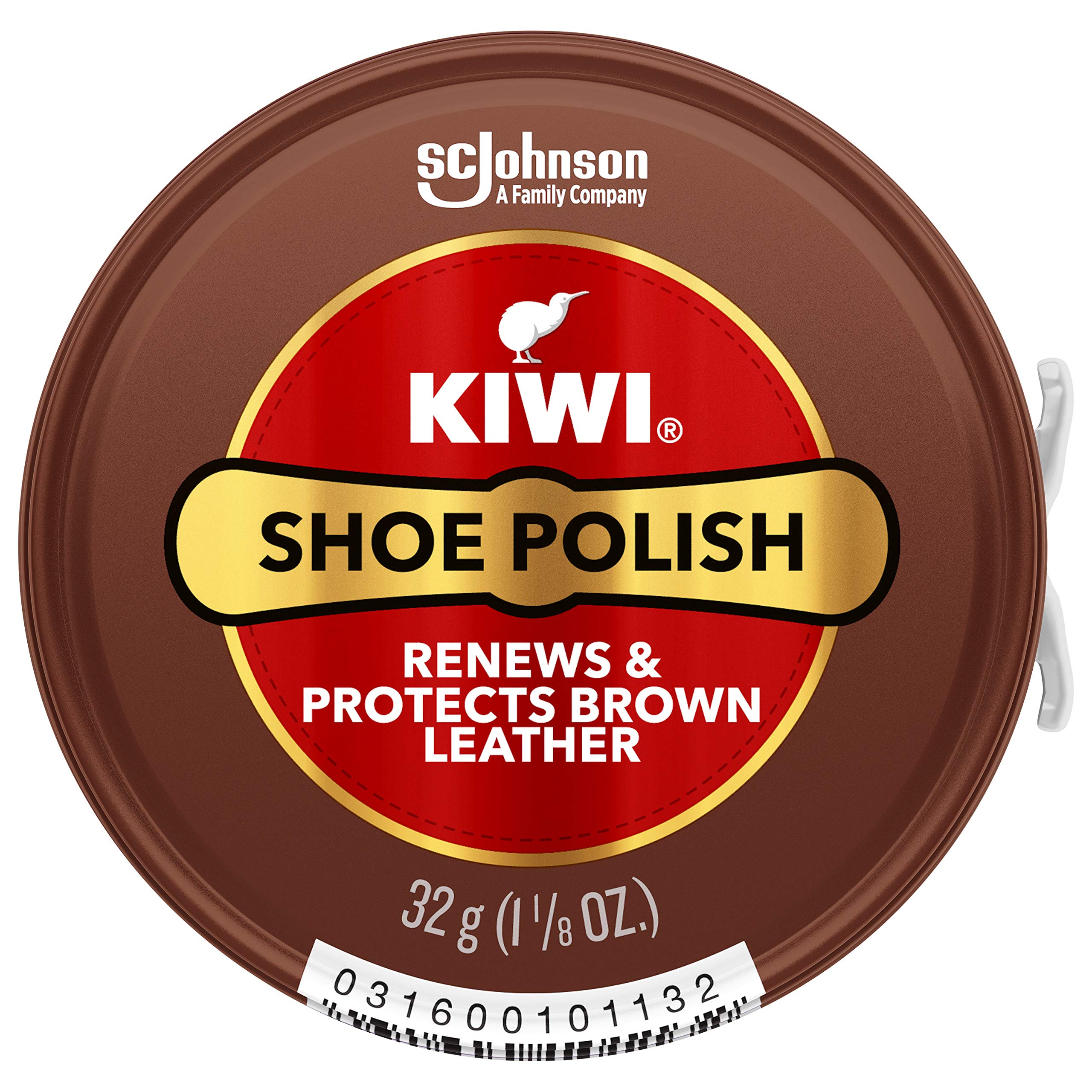 Algopix Similar Product 3 - KIWI Waxed Shoe Polish Brown Can 1125
