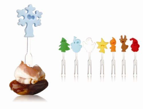 Algopix Similar Product 2 - Vacu Vin Christmas Crowd Snack Markers