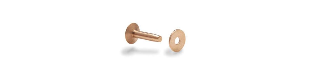 Algopix Similar Product 5 - 1" Pack Of 50 #9 Copper Rivets & Burrs