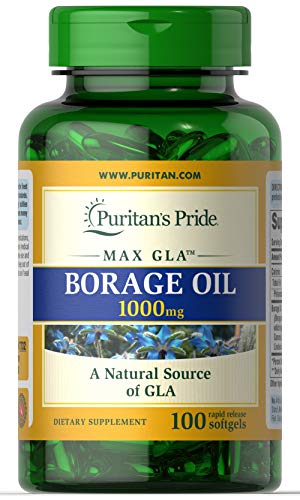 Algopix Similar Product 19 - Puritan's Pride Borage Oil, 1 Gram