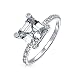 Algopix Similar Product 18 - Art Deco Style 3CT AAA CZ Square