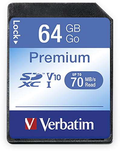 Algopix Similar Product 13 - Verbatim 64GB Premium SDXC Memory Card