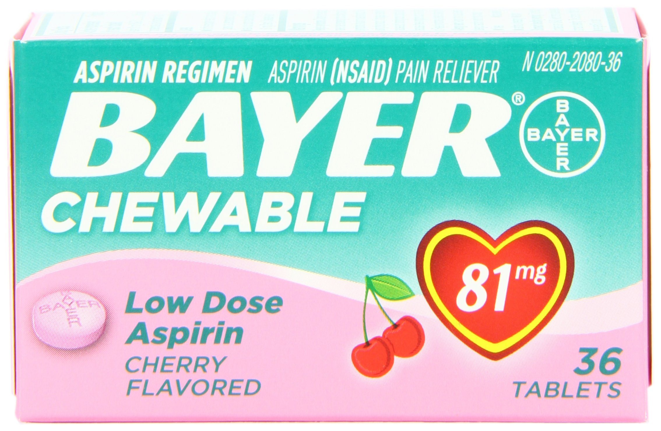 Algopix Similar Product 20 - Bayer Chewable Low Dose Baby Aspirin