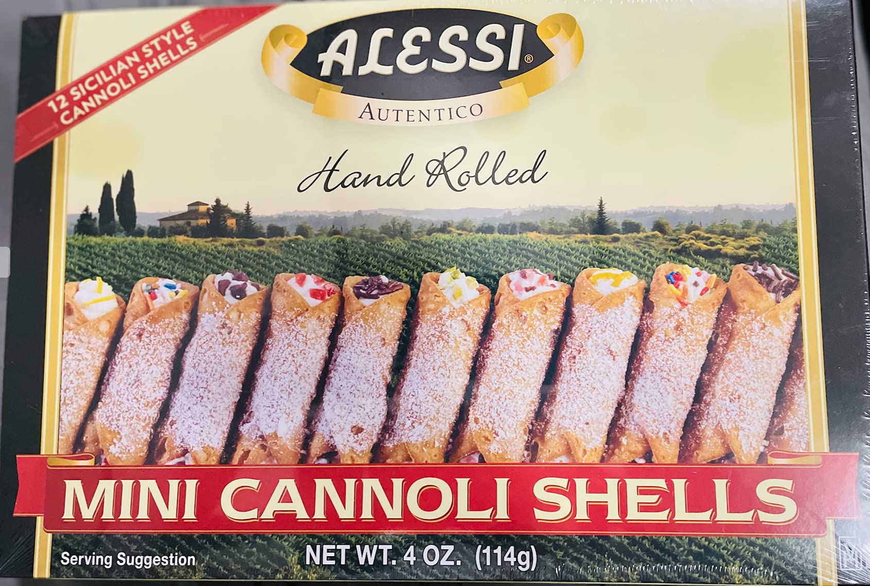 Algopix Similar Product 5 - Alessi Italian Cookies Cannoli Shells