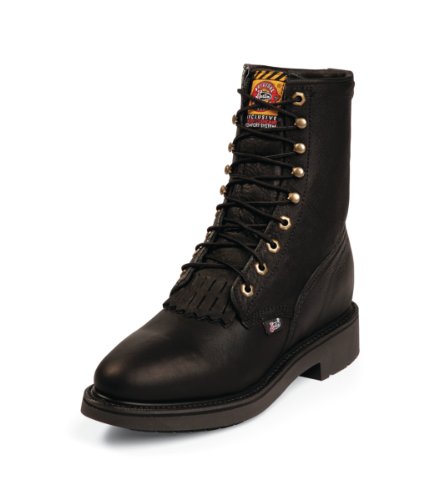 Algopix Similar Product 2 - Justin Mens Dbl Cmfrt Rnd Black Work