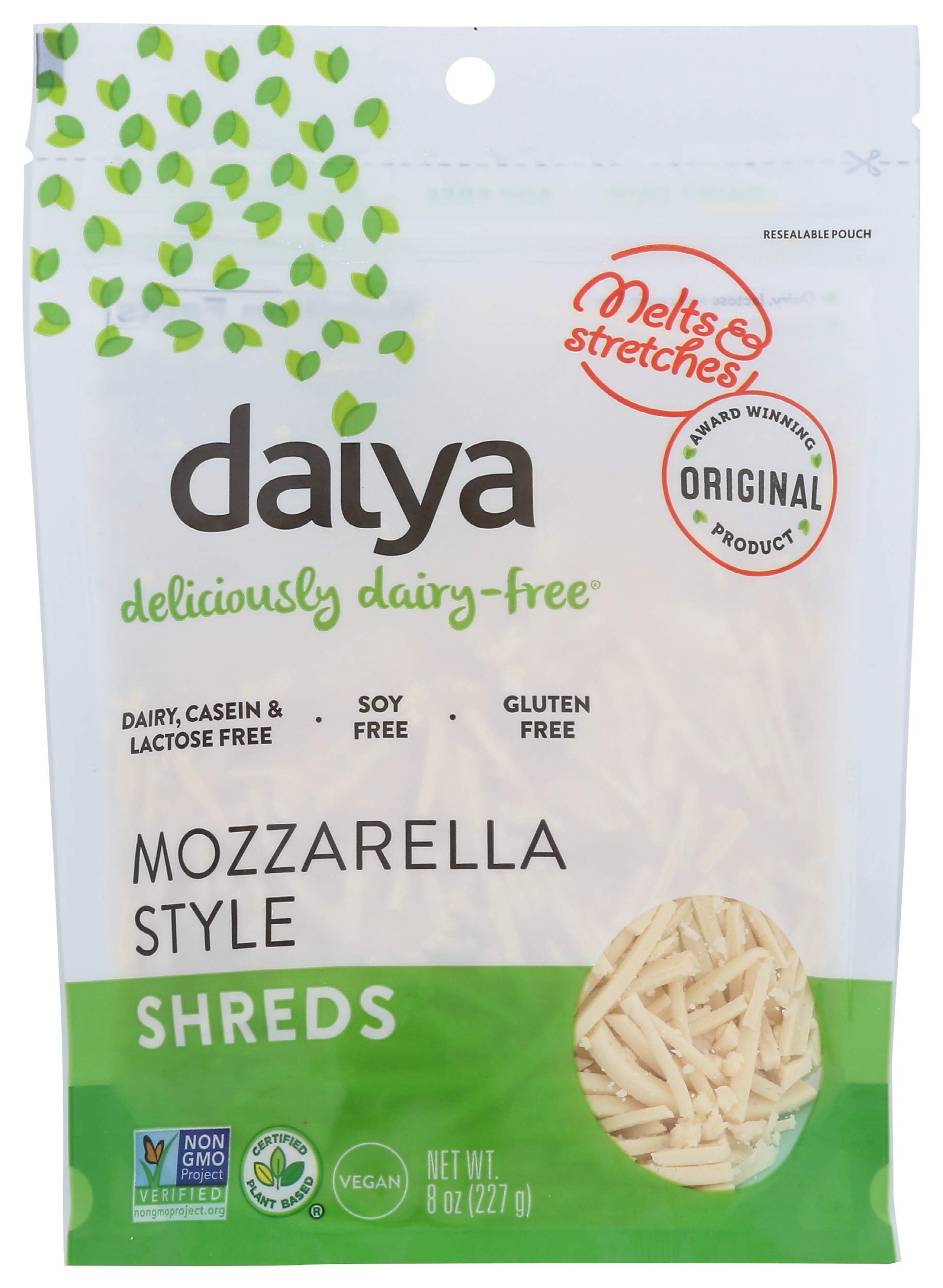 Algopix Similar Product 16 - Daiya, Mozzarella Style Shreds, 8 oz