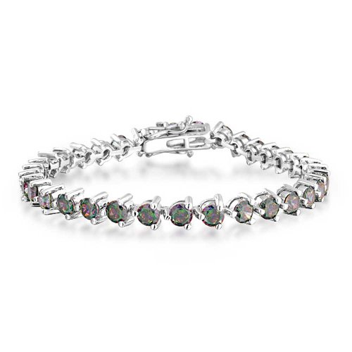 Algopix Similar Product 4 - Bling Jewelry Black Mystic Rainbow