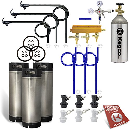 Algopix Similar Product 12 - Kegco 3SHPCKBALL5T Three Keg Homebrew