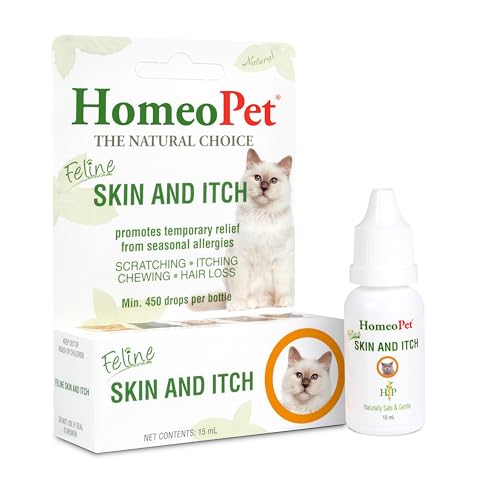 Algopix Similar Product 15 - HomeoPet Feline Skin and Itch Safe and