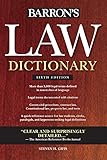 Algopix Similar Product 16 - Law Dictionary Barrons Law Dictionary