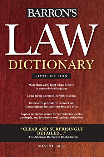 Algopix Similar Product 10 - Law Dictionary Barrons Law Dictionary
