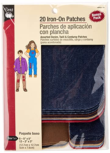 Algopix Similar Product 4 - Dritz 5580166 Patches IronOn Denim