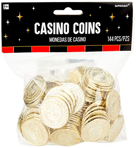 Algopix Similar Product 12 - Amscan Casino Gold Coins, One Size