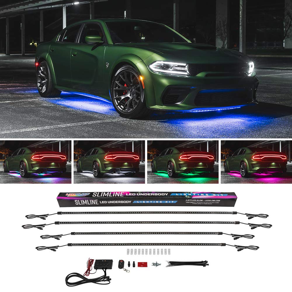 Algopix Similar Product 17 - LEDGlow 4pc MultiColor Slimline LED
