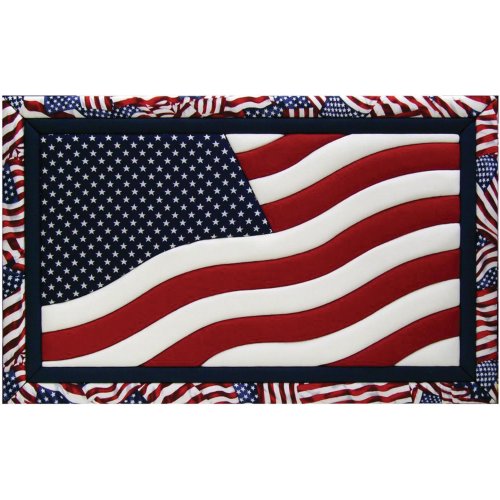 Algopix Similar Product 12 - Quilt Magic American Flag Kit American