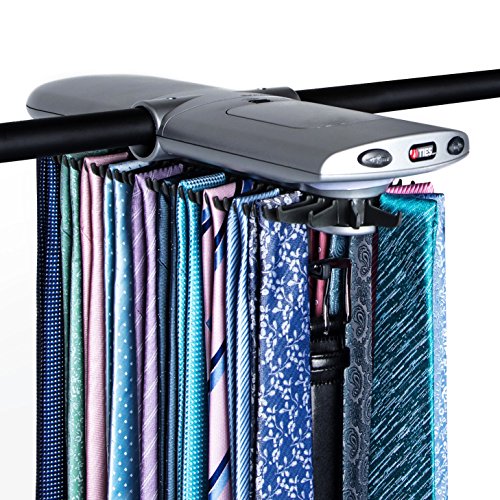 Algopix Similar Product 2 - Motorized Tie Rack wDual LED Lights 