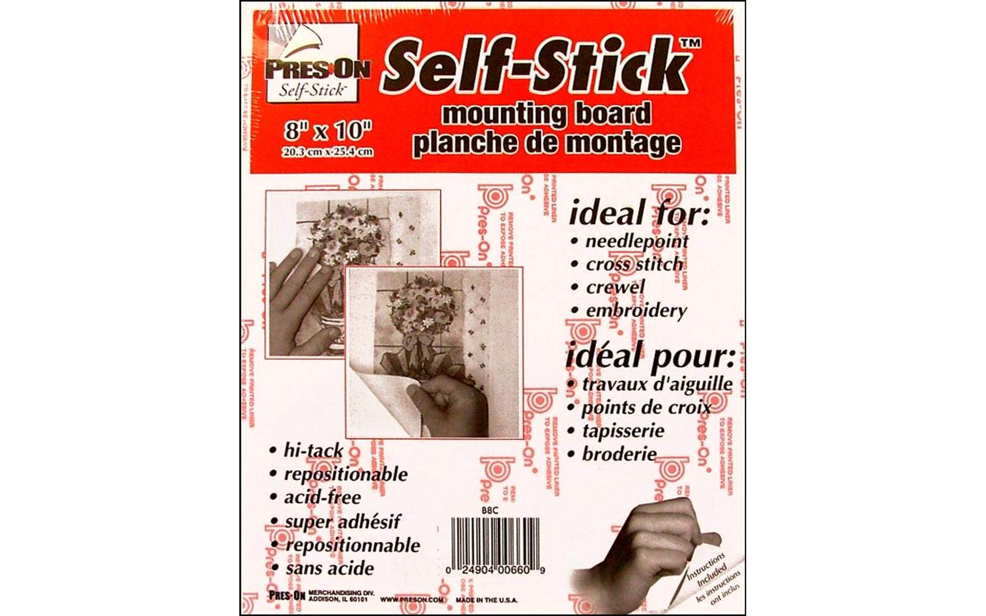 Algopix Similar Product 20 - Pres-On Mounting Board, 8-Inch x 10-Inch