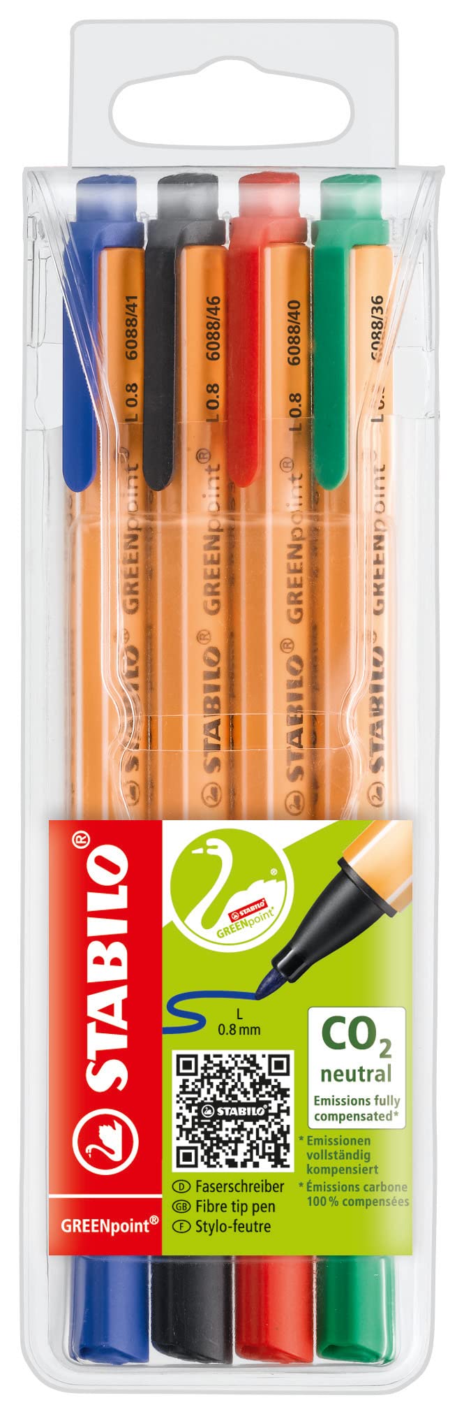Algopix Similar Product 3 - STABILO Felt Tip Sign Pen GREENpoint 