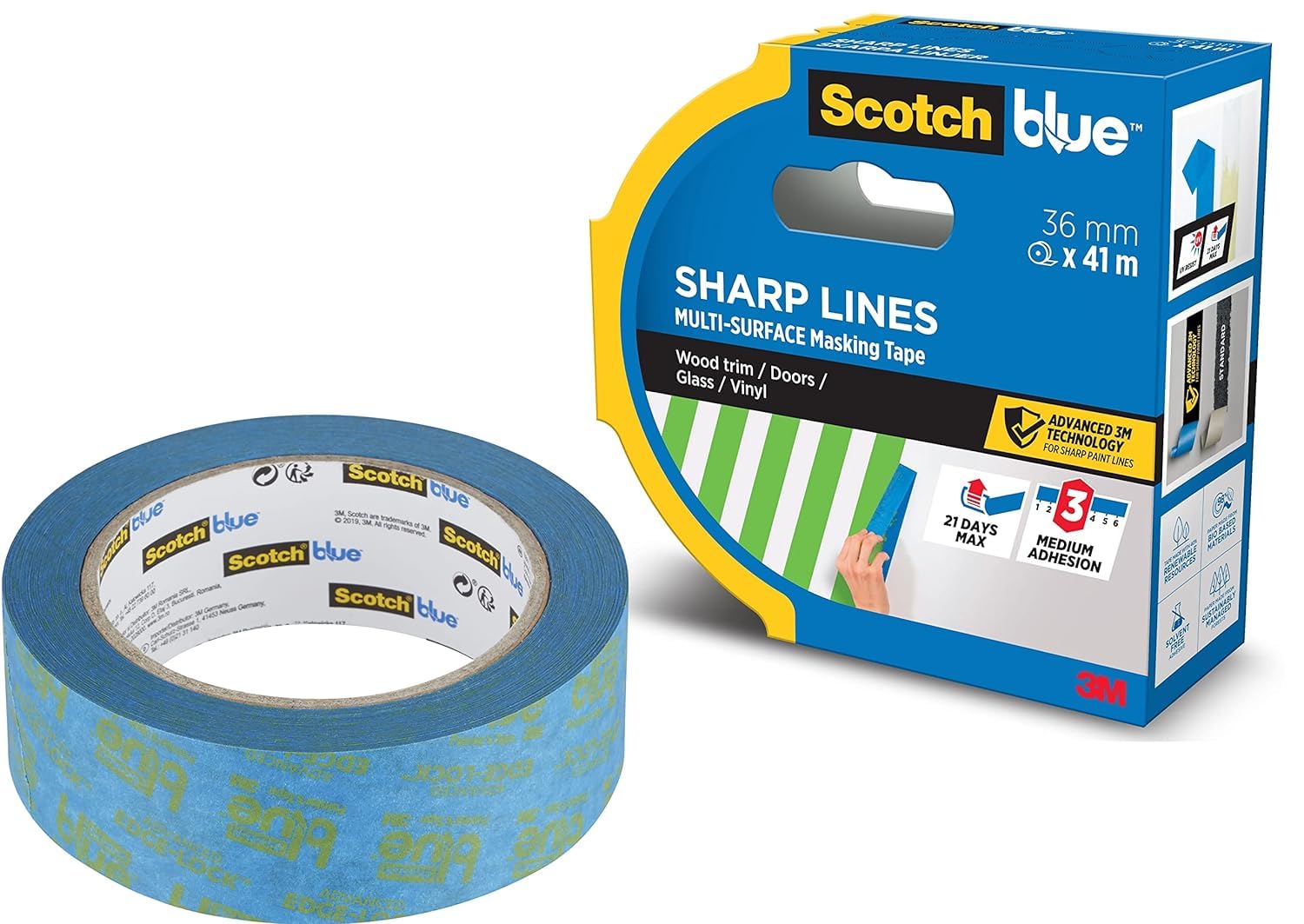 Algopix Similar Product 9 - ScotchBlue Sharp Lines MultiSurface