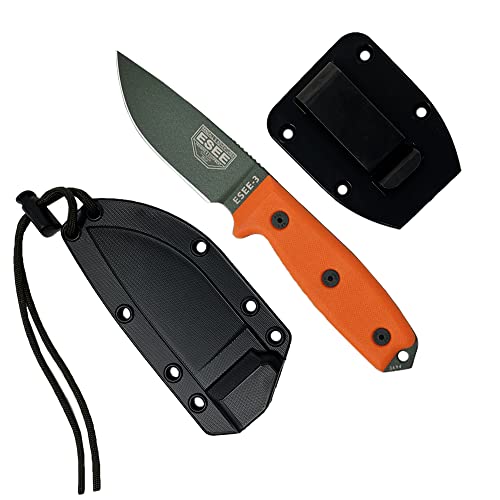 Algopix Similar Product 8 - ESEE Knives 3P Fixed Blade Knife with
