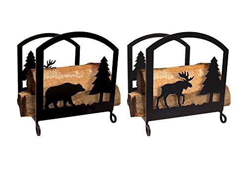 Algopix Similar Product 3 - 18 Inch Moose and Bear Wood Rack