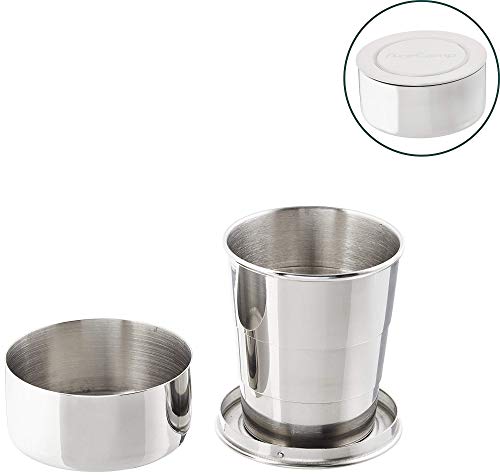 Algopix Similar Product 8 - AceCamp Stainless Steel Collapsible Cup