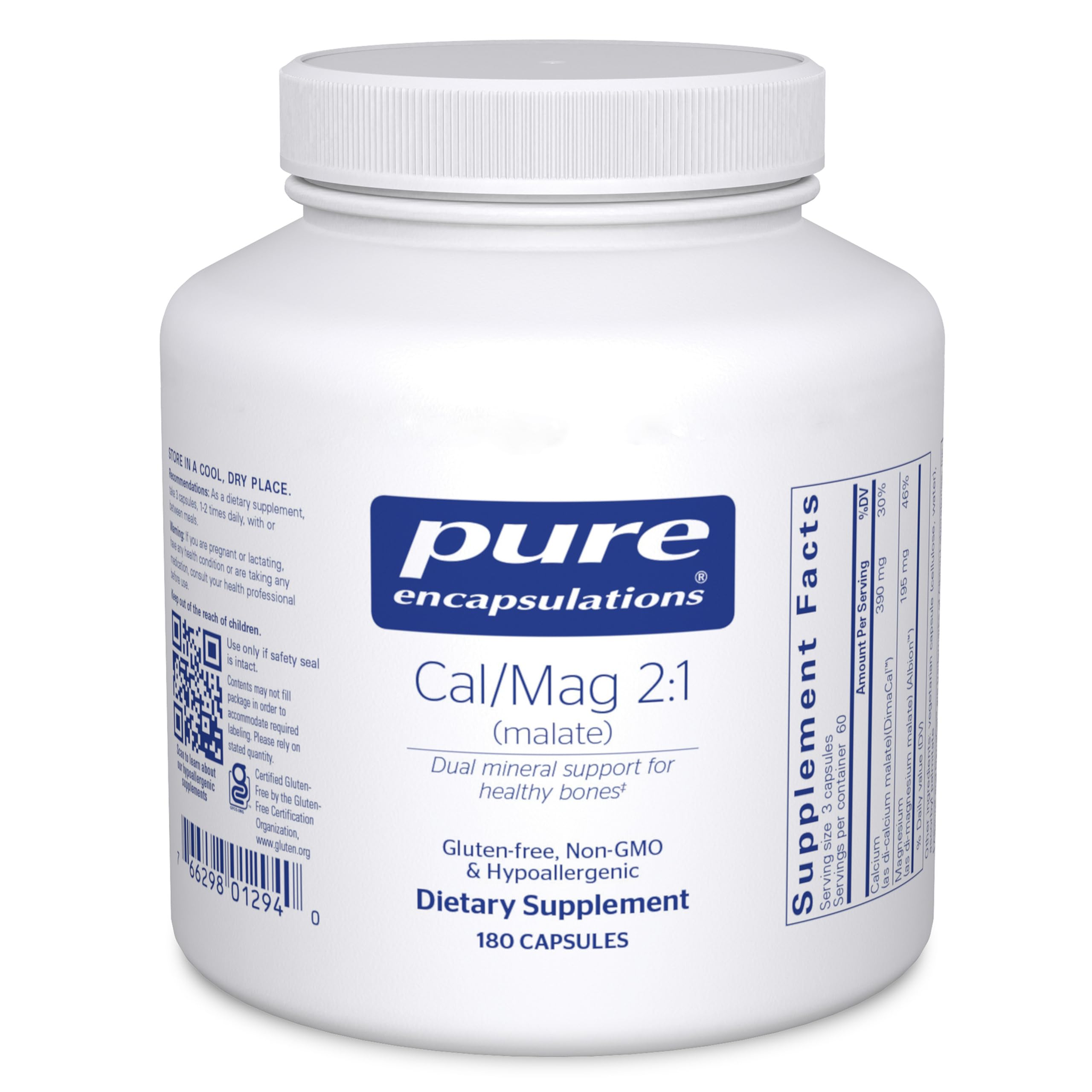 Algopix Similar Product 4 - Pure Encapsulations CalMag Malate