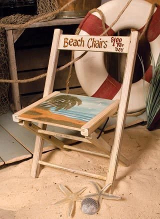 Algopix Similar Product 9 - Beach Deco Only Folding Large Chair