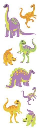Algopix Similar Product 11 - Sandylion Dinosaurs Slim Stickers