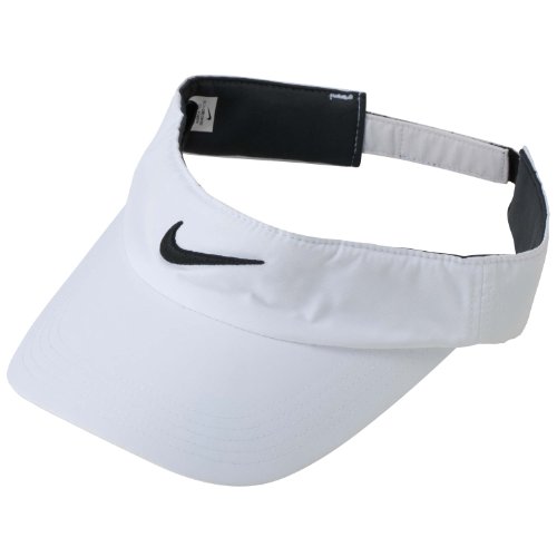 Algopix Similar Product 1 - Nike Golf Tech Visor (White/Black)
