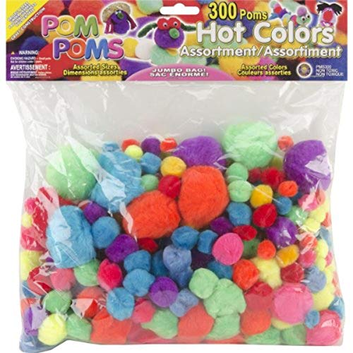 Algopix Similar Product 14 - Pepperell Poms, Hot Colors
