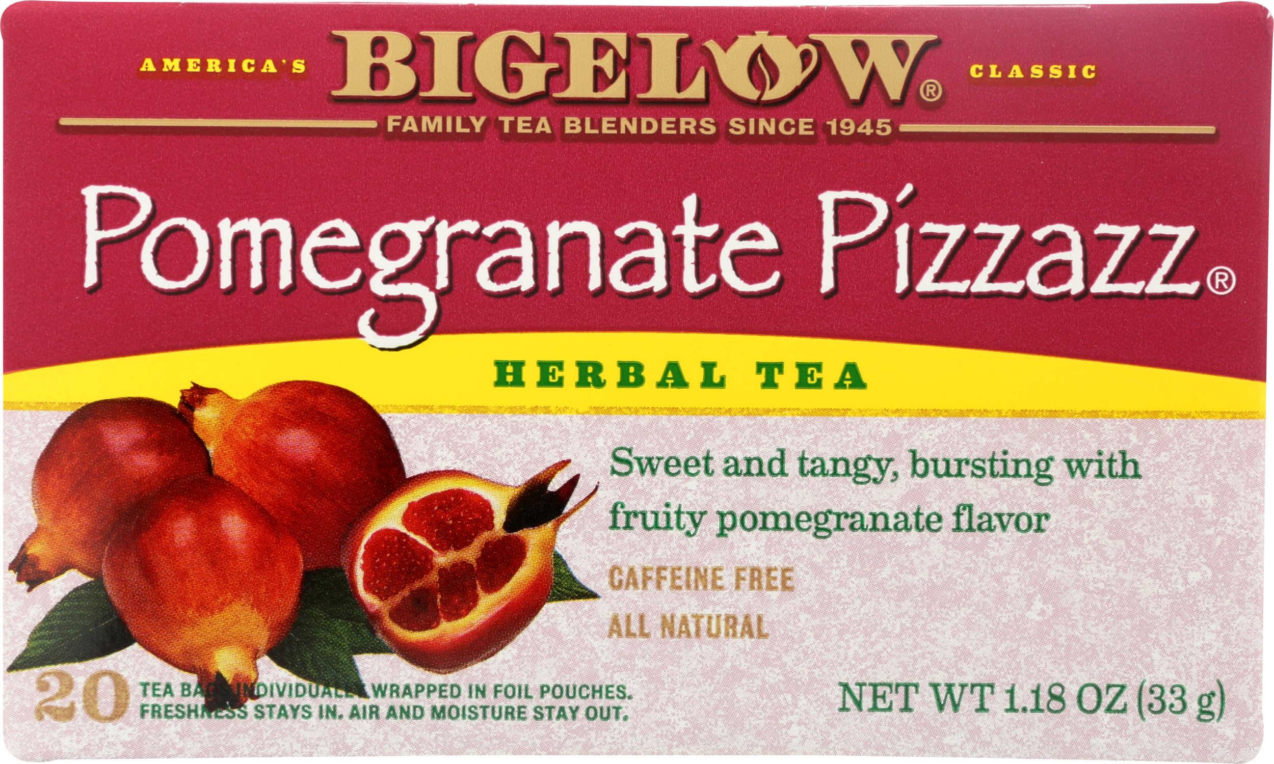 Algopix Similar Product 3 - Bigelow Pomegranate Tea Caffeinated
