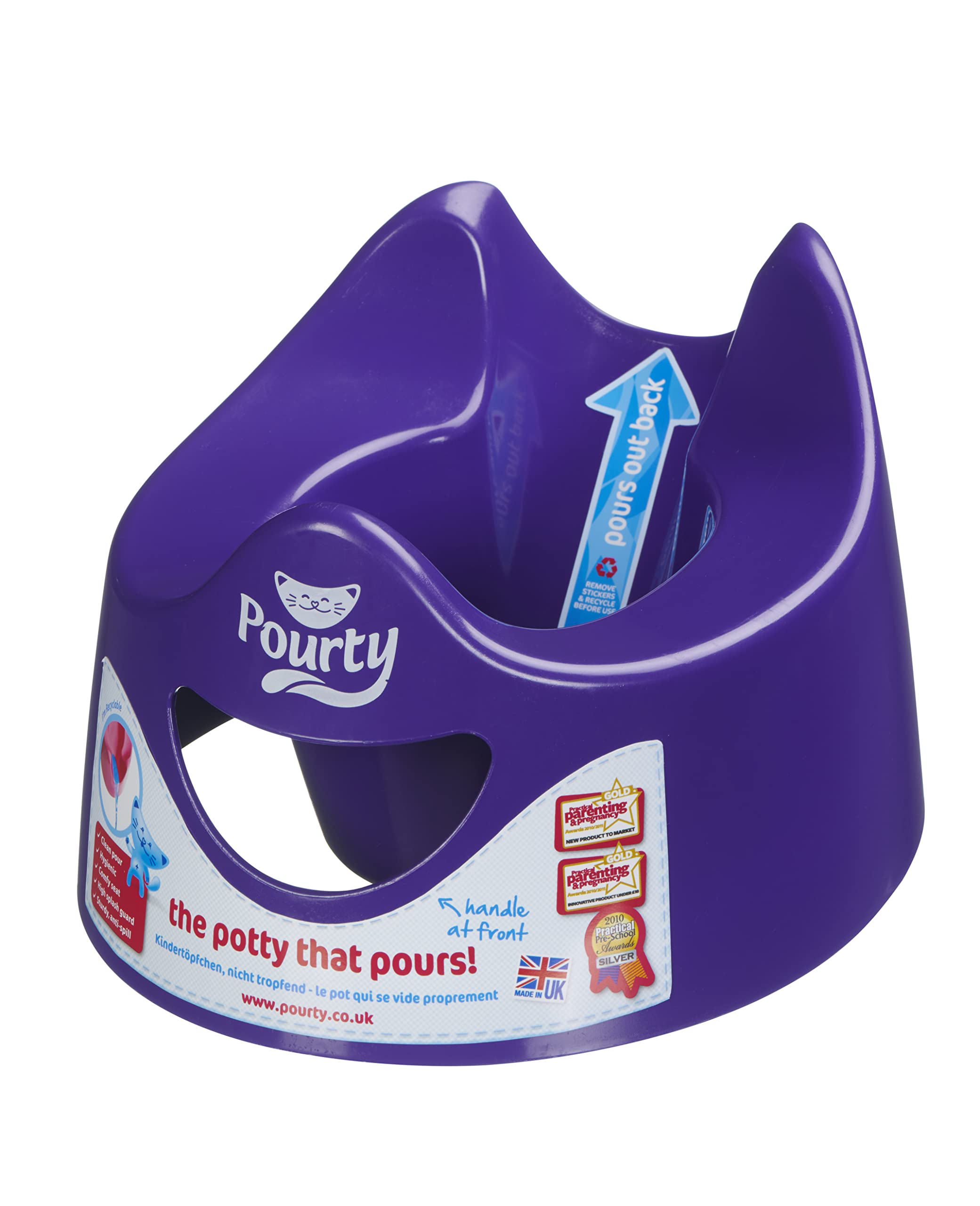 Algopix Similar Product 6 - Pourty Easy-to-Pour Potty, Purple