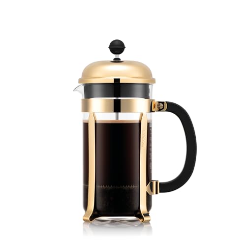 Algopix Similar Product 9 - Bodum Chambord Coffee Maker, 34 Oz, Gold