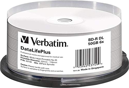 Algopix Similar Product 18 - Verbatim 43749 50GB 6X BDR DL Wide