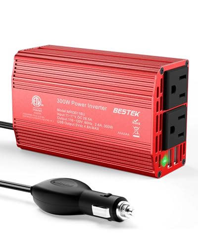 Algopix Similar Product 12 - BESTEK Power Inverter DC 12V to AC 110V