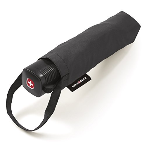 Algopix Similar Product 1 - Swiss Gear Travel Umbrella Black