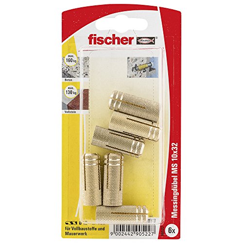 Algopix Similar Product 19 - Fischer 90522 10 x 32 mm MS K Brass